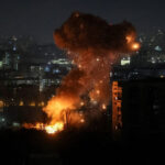 Russian missile and drone strike in Kyiv